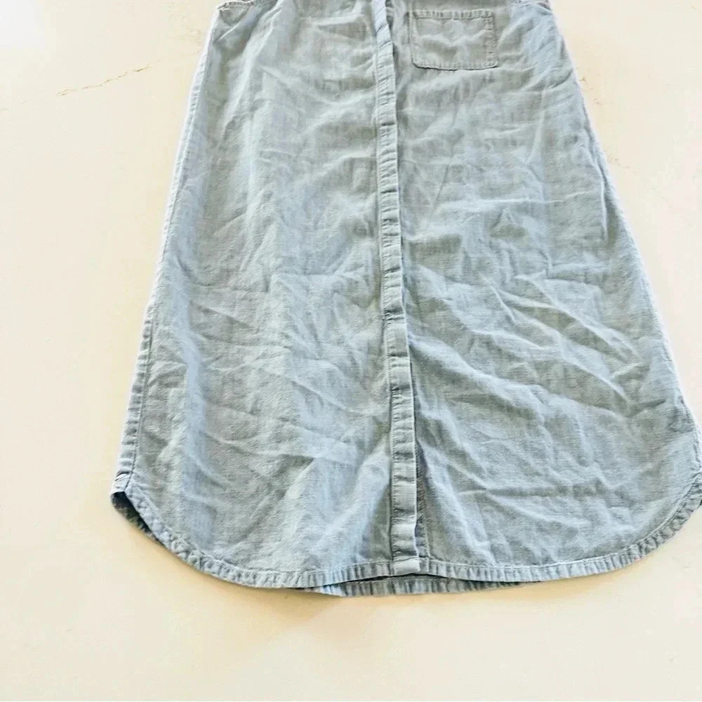 Madewell Chambray Sleeveless Shirt Dress | XS - Picture 4 of 6